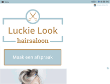 Tablet Screenshot of luckielook.nl